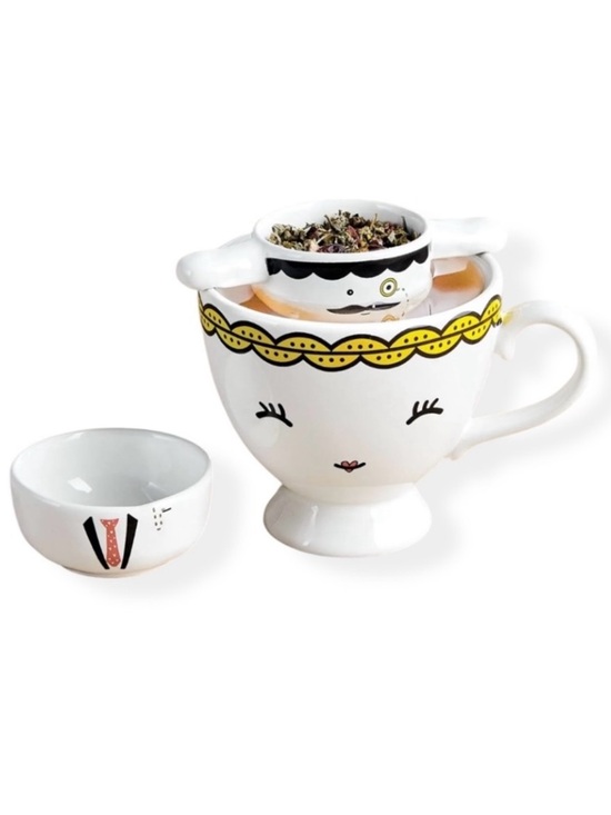 pampa bay Other - Tea couple porcelain tea set cute funny novelty gift new in box